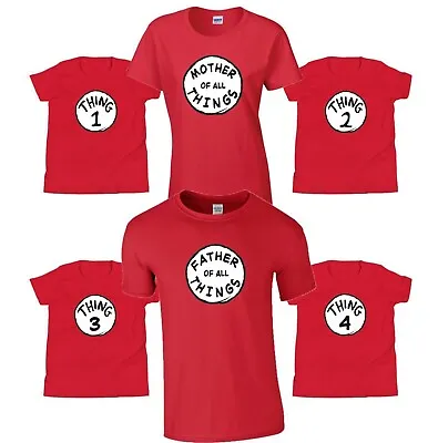 Buy Personalised World Book Day Thing 1 Thing 2 T-Shirt Men Women Boys Girls Kids • 9.99£