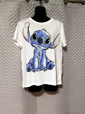 Buy Disney Stitch T-shirt  Size M 12/14  - Primark  • 2£
