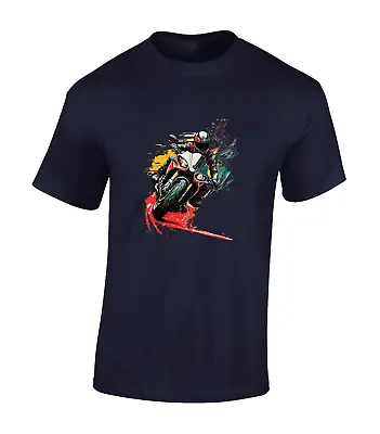 Buy Motorbike Paintsplash Mens T Shirt Motorcycle Biker Clothing Gift Idea Top • 8.99£