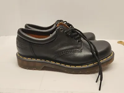Buy Dr. Martens Smooth Leather Oxford Work Lace Up Shoes Size 10M 11L Black AW004 • 85.90£