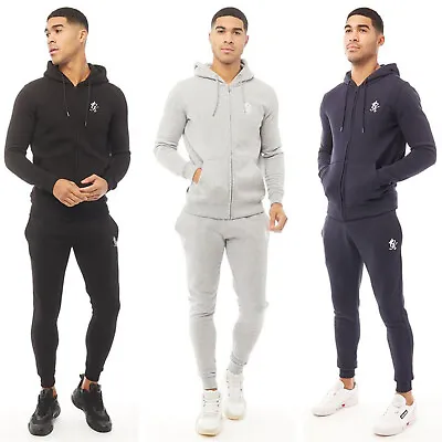 Buy Gym King Mens Basis Full Zip Tracksuit Designer Hoodie Sweatshirt Joggers Bottom • 22.49£