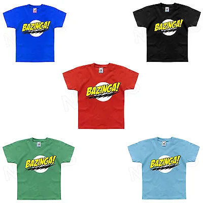 Buy Bazinga The Big Bang Theory Inspired Funny Geek Kids T-Shirt 1-2 To 12-13 Years • 12.09£