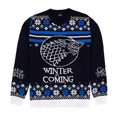 Buy Game Of Thrones Unisex Adult Stark Knitted Christmas Jumper NS7026 • 35.99£