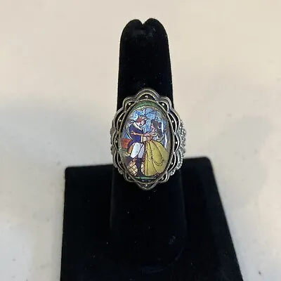 Buy Disney Beauty And The Beast Stained Glass Ring Belle Size 8 • 28.94£
