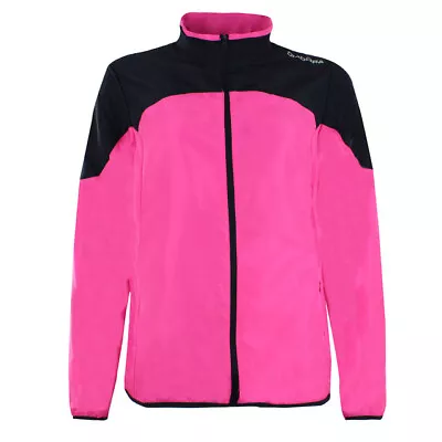 Buy Diadora X-Run Zip Up Long Sleeve Pink Womens Windbreaker Running Jacket 97006 • 18.99£