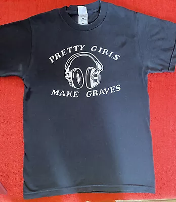 Buy Rare Vintage Pretty Girls Make Graves T Shirt 2000s Punk Rock Band S Emo Y2K • 26£