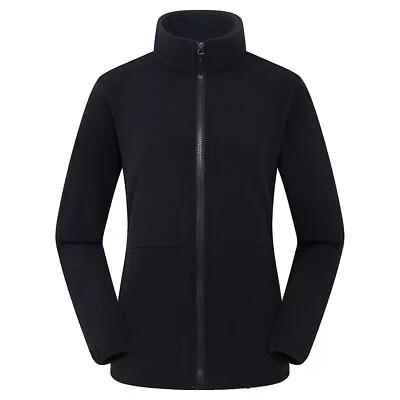 Buy Fleece Jacket Overcoat Zip Up Coat Cardigan Jackets Warm Classic Zipper Solid • 18.68£