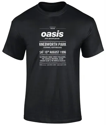 Buy Oasis Knebworth T Shirt Black S-3XL Liam Noel Gallagher Britpop Indie Music • 25£