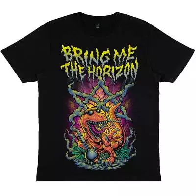 Buy ** Bring Me The Horizon Smoking Dinosaur Official Licensed T-shirt ** • 17£