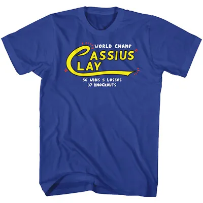 Buy Muhammad Ali World Champ Cassius Clay 56 Wins 5 Loses 37 KO's Men's T Shirt • 46.07£