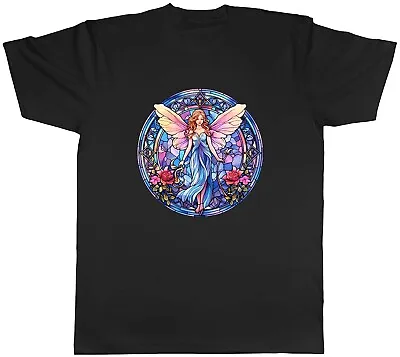 Buy Magical Fairy Mens T-Shirt Angel Wings Faries Stainglass Unisex Tee Gift • 8.99£