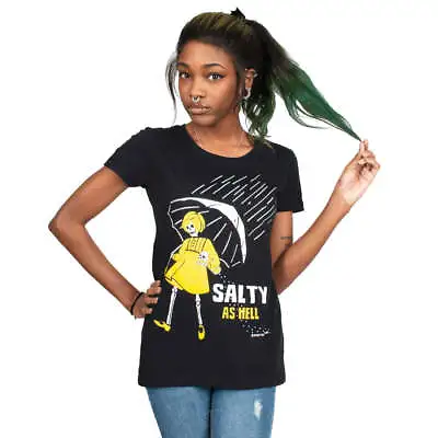 Buy Too Fast Salty As Hell Black Graphic T Shirt Womens Alternative Clothing • 25.26£