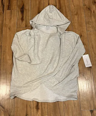 Buy Athleta Hoodie Purana Wrap Sweatshirt Gray COZY Fit Yoga Soft Small Petite NWT • 53.03£
