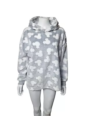 Buy New Look Light Grey Disney Mickey Mouse Fleece Pyjama Hoodie Size L • 23.95£