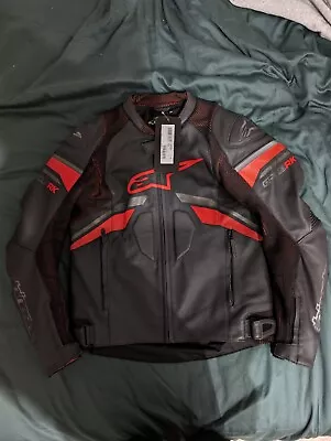 Buy Alpinestars GP Plus R V3 Rideknit Leather Motorcycle Jacket Black/Red  SizeUK 42 • 300£