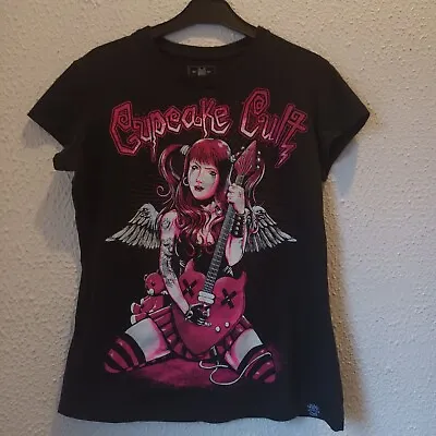 Buy Cupcake Cult T-Shirt Rock Chick Angel Women's Size Medium  • 14.99£