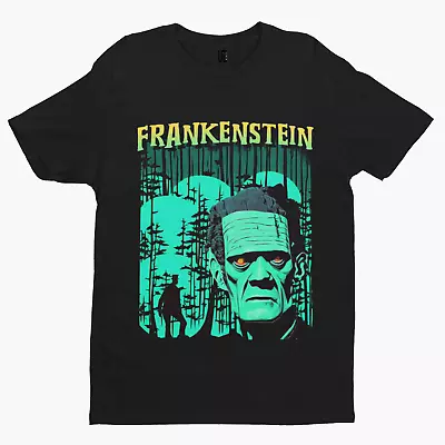 Buy Frankenstein Cartoon T-Shirt - Halloween Horror Film Scary Retro Kruger • 10.79£