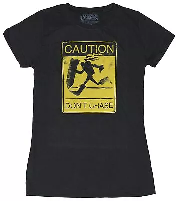 Buy League Of Legends Girls Juniors T-Shirt - Caution Don't Chase Warning Sign • 10.22£
