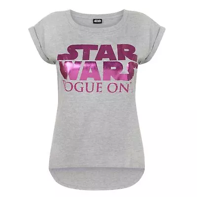 Buy Star Wars Womens/Ladies Rogue One Dipped Hem T-Shirt NS4274 • 15.33£