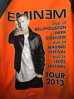 Buy Eminem Tour T Shirt Xl Pit 2 Pit 22 Ins Orange Black 2014 Uk • 30£