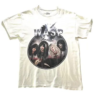 Buy W.A.S.P.  - Decapitate Heads Short Sleeve Size Medium White Cool Tee • 63.20£