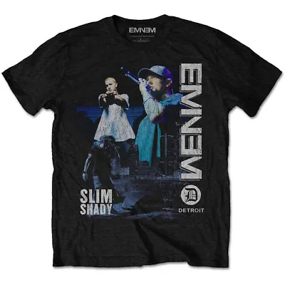Buy Eminem Detroit Slim Shady Black Unisex T Shirt New & Official Merch • 14.85£