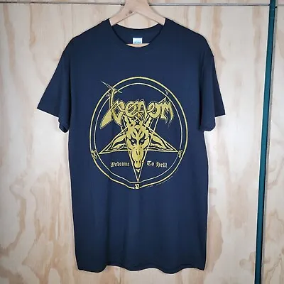 Buy Vintage 2001 Y2k Venom Welcome To Hell Band T Shirt Size Medium EXC Heavy Metal • 60£