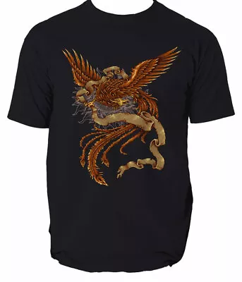 Buy PHOENIX T Shirt  Mens T-shirt Tee Fantasy Bird Flame S-3XL • 14.99£