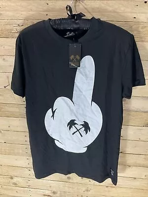 Buy Trainer Spotter Black Middle Finger T Shirt Size L Brand New With Tags • 9.99£