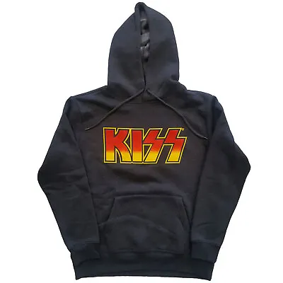 Buy Kiss Classic Logo Black Pullover Hoodie NEW OFFICIAL • 28.69£