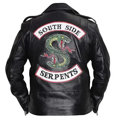 Buy Riverdale Southside Serpents Jughead Jones Cole Sprouse Men Leather Biker Jacket • 101.99£