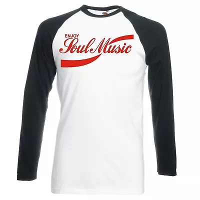 Buy Enjoy Soul Music Raglan Longsleeve Baseball T-shirt • 16.99£