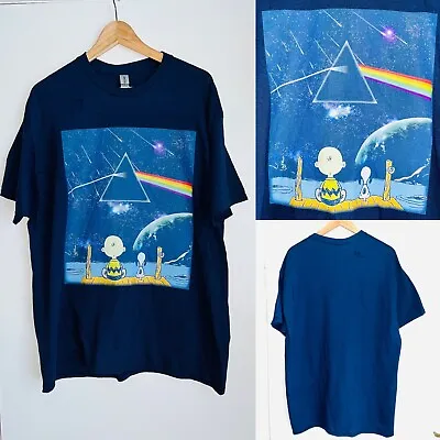 Buy Pink Floyd Dark Side Of The Moon Snoopy Charlie Brown Peanuts Size XL • 24£