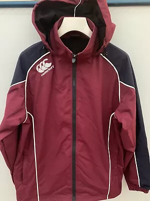Buy Canterbury Rugby Windbreaker Rain Jacket Red Blue Size Large L Mint Condition • 34.99£