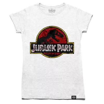 Buy Ladies Jurassic Period T Shirt Retro Movie Vintage Womens World Raptor Dinosaur • 18.99£