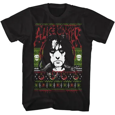 Buy Alice Cooper Christmas Spiders Skulls & Blood Men's T Shirt Shock Rock Merch • 40.90£