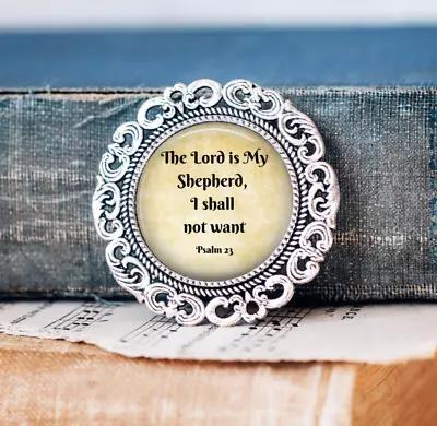 Buy The Lord Is My Shepherd Brooch -Scripture Pin - Christian Jewellery • 12.99£