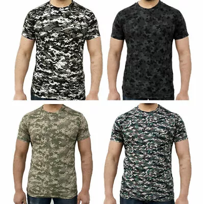 Buy Mens Game Camouflage Army Printed Camo Military T Shirt Tops - GMT18 • 8.95£