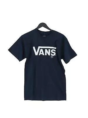 Buy Vans Women's T-Shirt S Blue 100% Cotton Short Sleeve Round Neck Basic • 13.90£