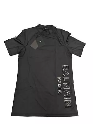 Buy BALMAIN Swim Sport Embossed Raglan Sleeve T-Shirt Black Size L NEW RRP 270 • 269.95£