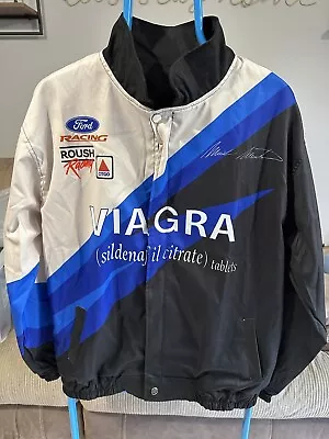 Buy NASCAR Viagra Martin Roush Racing Ford Team Jacket Coat - Size L • 20£