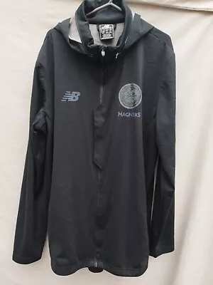 Buy New Balance Celtic FC Jacket Size Medium Large Hood Black  • 30£