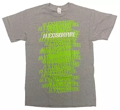 Buy ALEXISONFIRE - Green Spray Stencil - T-shirt - NEW - LARGE ONLY • 25.05£
