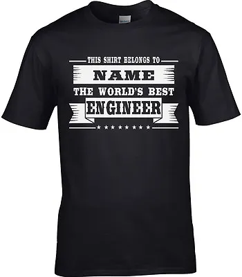 Buy Engineer Mens Personalised T-Shirt Gift Idea Electrical Structural Architect • 10.95£
