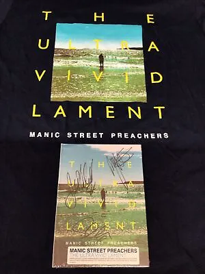 Buy Manic Street Preachers-the Ultra Vivid Lament Tour T-shirt+2 X Cd Deluxe Signed • 49.99£