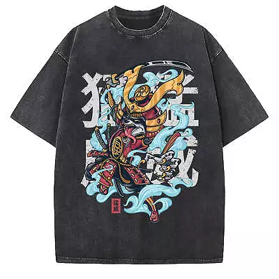 Buy One Piece Luffy Wash Large Loose Cotton Vintage Style T-shirt • 24.99£