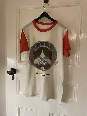 Buy Styx Paradise Tour 1981 Original Vintage T Shirt • 25£