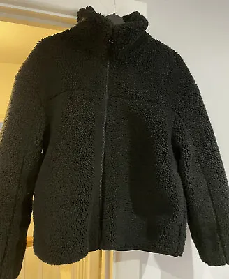 Buy New Look Teddy Jacket Black Size Small Ladies Cosy (current Stock) • 5.99£