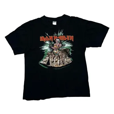 Buy Early 00’s IRON MAIDEN Powerslave Cyber Eddie Heavy Metal Band T-Shirt Large • 24.99£