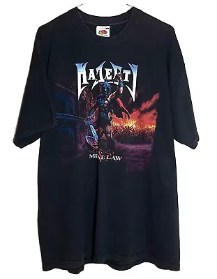Buy Vintage Majesty Metal Law T-shirt Black Band Heavy Metal Trash • 90£